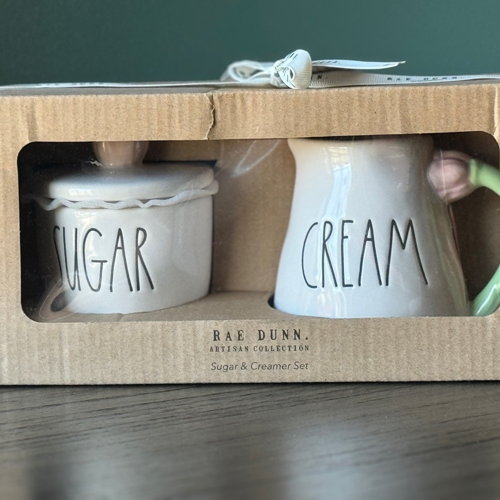 Rae Dunn Cream & Sugar Set - NIB